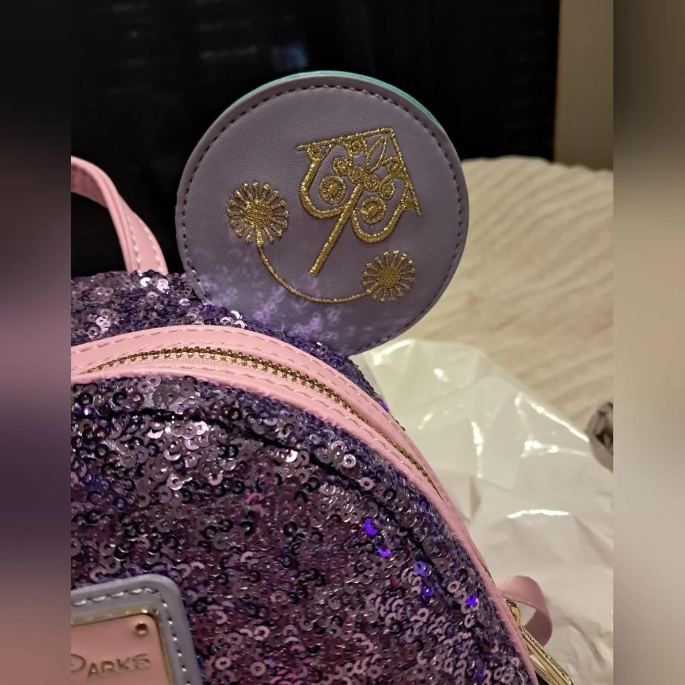 Loungefly Mickey Mouse Main Attraction Its A Small World Backpack (NWT)